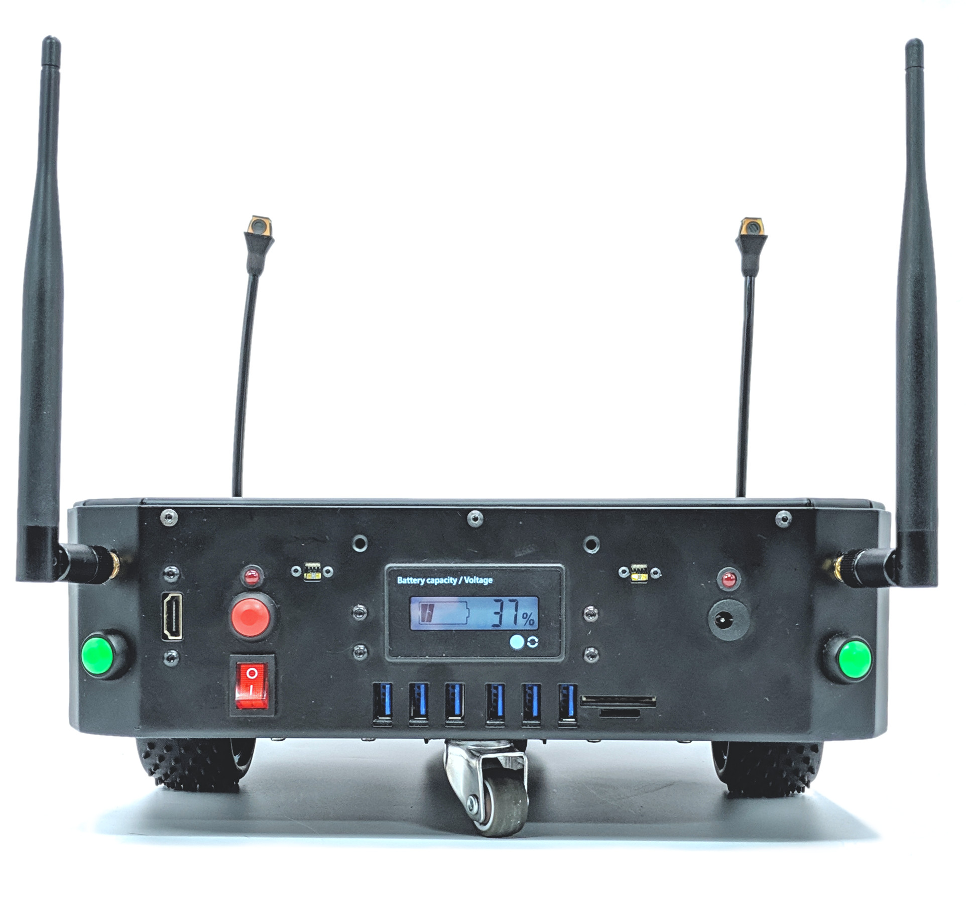 Boxie 2 - autonomous mobile robot - rear view